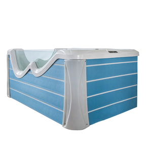 Wholesale Modern Freestanding Wood Fired Acrylic <strong>Hot</strong> Tub Baby Standing <strong>Bath</strong> Swimming Pool Air Massage Drainer Faucet Included - Product Image 2