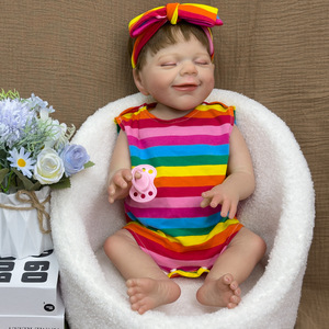 Muñeca popular con vasos sanguíneos, venas y capilares visibles que miden 46 cm. Muñeca bebé reborn y juguete para niños - Product Image 4