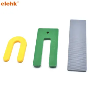 Elehk, tamaño personalizado, Color, cristal plano, cuñas de plástico, herradura estructural, forma de U, Empaquetadores de ventanas de plástico
