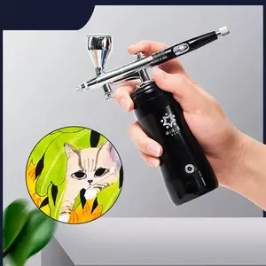 Cerâmica caneta pulverizador pistola ar bomba pintura ferramenta esmalte portátil mini caneta pulverizador recarregável