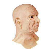 Masque de cosplay en silicone personnalisé HLC pour grand-mère et grand-père, masque en latex pour fête d'Halloween, masque réaliste pour personnes âgées, fabricant de couvre-chefs