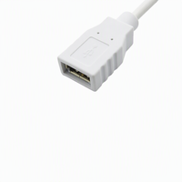 Kabel OTG Tipe-C Male ke USB-A Female Industri Kustom, Pilihan 90 Derajat, Kabel Data Terproteksi, RoHS