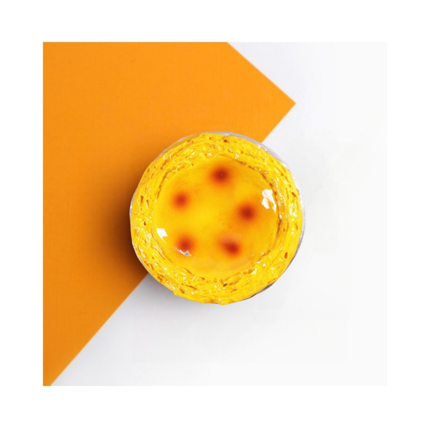 Imán de nevera de alta gama - tarta de huevo