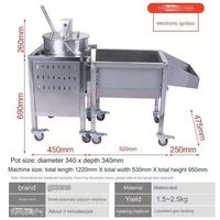 Hervidor automático comercial Máquina para hacer palomitas de maíz Caramelo industrial Equipo para hacer palomitas de maíz Maquinaria de procesamiento de alimentos