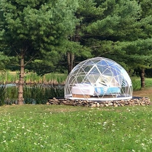 Dôme géodésique chauffé transparent de 6 m de diamètre, maison de glamping pour événements et fêtes, maison à bulles - Product Image 4