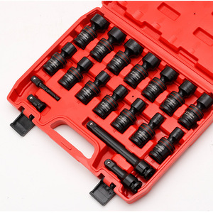 Impact <b>Socket</b> Set 18 Piece 1/2 In Cr-Mo Steel For Auto Repair Mechanical Tools - Product Image 2
