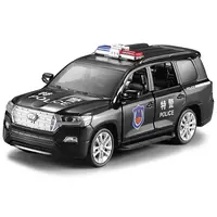سيارة شرطة نموذج diecast نموذج سيارة تويوتا بارد الطريق زي لعب للبنين هدايا أعياد ميلاد للأطفال التراجع سيارة مرحبا
