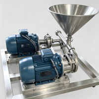 Système de mélange solide-liquide en ligne ACX, Mélangeur solide-liquide, Alimentateur de poudre sous vide, Pompe mélangeuse à cisaillement élevé pour poudre et liquide