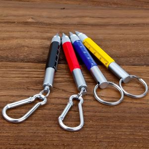 Stylo multifonction 6-en-1 en métal, stylo à bille miniature promotionnel pour le bureau et l'école, cadeau de haute qualité - Product Image 3