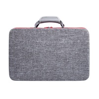 Grand étui de voyage en nylon pour manette PS5 Pro Sac de transport rigide simple à fermeture éclair pour rangement d'accessoires de jeu Housse de protection