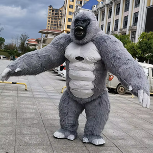 Costume de Mascotte Gonflable Personnalisé <span class=keywords><strong>Gorille</strong></span> – Vente Chaude – King Kong Réaliste Simulé pour Halloween, Grands Événements et Fêtes Adultes - Product Image 1