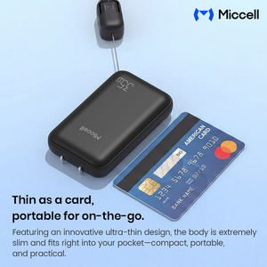 Cargadores de Teléfono Móvil Miccell Ultrafinos de 35W GaN con <span class=keywords><strong>Cable</strong></span> de Carga Rápida USB-C, Adaptador para Teléfonos Inteligentes - Product Image 3