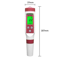 Application mobile 4 en 1 Blue Tooth Smart PH EC TDS Temp Meter avec enregistreur de données basé sur le cloud Portable Digital Industrial