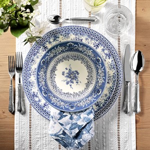 <span class=keywords><strong>Service</strong></span> de <span class=keywords><strong>vaisselle</strong></span> en <span class=keywords><strong>porcelaine</strong></span> bleue et blanche classique, assiettes décoratives à motifs floraux artistiques pour la maison, la cuisine, les mariages et les réceptions. - Product Image 1