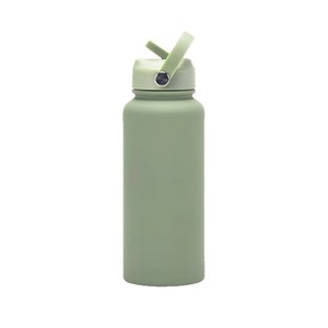 Stainless Steel Insulated Water <b>Bottle</b> 304 Vacuum Double Wall Large Mouth Portable Outdoor Sports Camping Straw Cup - Product Image 4