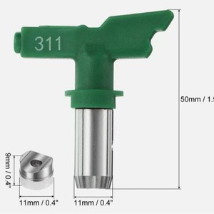 Buse de pistolet de pulvérisation Huiyan, ouverture de 0,3 mm, acier inoxydable, nettoyage industriel, rinçage à contre-courant - Product Image 1