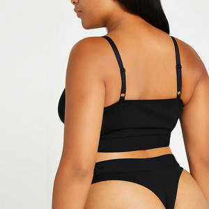 Culottes en coton biologique grande taille pour femmes, culottes respirantes, sous-vêtements avec Logo personnalisé, collection <span class=keywords><strong>2022</strong></span> - Product Image 2