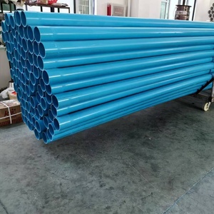 Tuyau de puits profond en UPVC de 400 mm de diamètre extérieur, couleur bleue, avec gaine et écran en PVC potable, OEM - Product Image 2