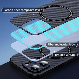 Custodia per telefono cellulare di ricarica Wireless in fibra di carbonio di lusso per <span class=keywords><strong>iPhone</strong></span> 15 14 13 12 <span class=keywords><strong>11</strong></span> Pro Max Cover protettiva per obiettivo della fotocamera - Product Image 6