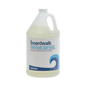 Boardwalk 440 Foaming Hand Soap Honey Almond Scent 1 <b>Gallon</b> <b>Bottle</b> with 4/Carton Gel Form Toilet Soap Main Ingredient Water - Product Image 5