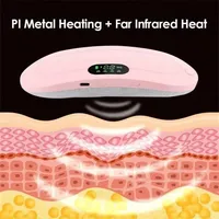 Elektrischer Menstruations-Heizgürtel für Frauen Verstellbarer Taillen-Vibrationsmassager mit Eingebauten Batterien Fördert die Durchblutung
