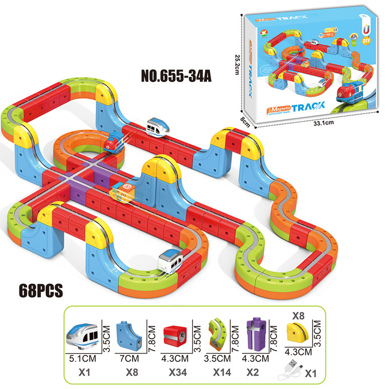 655-34A Tren de rieles suspendido [68 PCS]