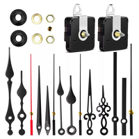 Kit de Movimiento de Reloj de Cuarzo Silencioso DIY con Manecillas Creativas Estilo Tenedor y Cuchillo, Múltiples Piezas de Repuesto para Reloj de Pared de Cocina o Cafetería