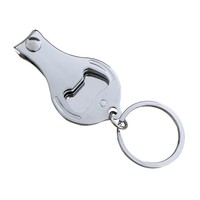 Coupe-ongles multifonction avec logo personnalisé 3 en 1 Ouvre-bouteille Porte-clés Coupe-ongles