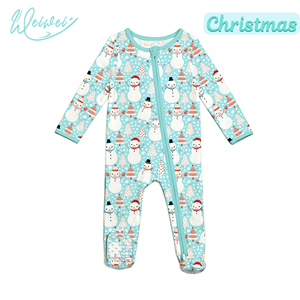 WEIWEI Bambu Fermuarlı Pijama Özel Tasarım Bebek Bambu Kıyafetleri Bambu Viskon Pijama Çocuk Bambu Pijama Çocuklar - Product Image 1