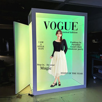 Boîte de photomaton personnalisable de haute qualité 2026 : Nouveaux arrière-plans LED RGB Vogue à 360 degrés