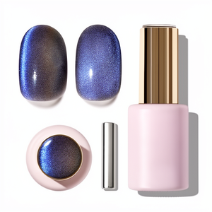 Vernis Gel UV <span class=keywords><strong>Effet</strong></span> Œil de Chat 12ml Formule 3-en-1 Base Gelée Top Coat Sans Formaldéhyde 2 OZ Pour DIY à Domicile et Cadeaux |   Sugar Cat - Product Image 1
