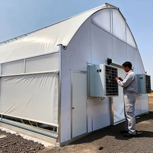 Serre professionnelle multi-travées occultante avec filet d'ombrage interne automatisé pour le contrôle de la rayonnement solaire (modèle usine) - Product Image 3