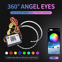 Alcanta APP control Car Led Devil Eye Demon Evil Eyes DRL LED RGB 2.5 3.0 Phares Projecteur Lenscar Angel Eye Accessoires de voiture