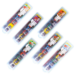 Giorgione Factory OEM 25ml Ensemble de <span class=keywords><strong>peinture</strong></span> acrylique, aquarelle, <span class=keywords><strong>gouache</strong></span> et pour affiches, 6 couleurs, avec toile gratuite pour toile, tissu et verre - Product Image 1