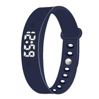 Montre connectée sportive Haiou avec alarme de vibration puissante, montre pour l'incontinence urinaire, réveil pour les patients sourds atteints de la maladie de Parkinson, boîtier rectangulaire en silicone