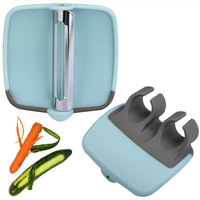 Handmatige plastic palmbladeren-schiller, handzame groente- en fruitsnijder, schiltool, keukenaccessoire