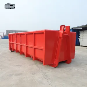 Hook lift bins metal scrap containers recycling hook lift container for transport