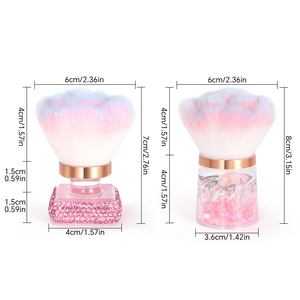 Brosse à poudre pour ongles Rose Diamond, poils doux, pour enlever la poudre, brosse de nettoyage pour manucure, pour salon de nail art - Product Image 3