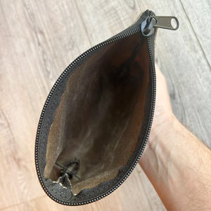 Bolsa de almacenamiento con cremallera de lona encerada Diseño exquisito para una potente organización de artículos auxiliares para estuches de bolsas de cosméticos independientes - Product Image 5