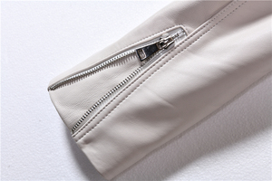 <span class=keywords><strong>Di</strong></span> alta Qualità Giacche <span class=keywords><strong>di</strong></span> <span class=keywords><strong>Pelle</strong></span> per le Signore Bianco Corto Donna <span class=keywords><strong>di</strong></span> Fantasia <span class=keywords><strong>Giacca</strong></span> <span class=keywords><strong>di</strong></span> <span class=keywords><strong>Pelle</strong></span> - Product Image 6