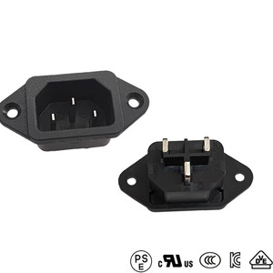 10a 250V Ac <span class=keywords><strong>Connector</strong></span> Iec C14 3 Pin 250V Inlaat Plug Vergrendeling Terminal Ac <span class=keywords><strong>Power</strong></span> Industriële Socket