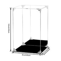 Vitrine en acrylique transparent pour objets de collection assembler Lego boîtier en verre alternatif pour figurines d'affichage poupée jouets stockage à la maison