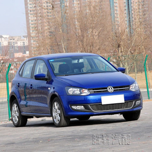 Volkswagen Polo Front Grille Cover 2011-2013 ABS <b>Plastic</b> Bumper Upper Grille With Bright <b>Strip</b> - Product Image 5