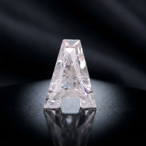 7 MM A TO Z <b>ALPHABET</b> CVD LAB GROWN LOOSE DIAMOND CUSTOMIZED SHAPE FOR WOMEN JEWELERY MAKING - Product Image 1