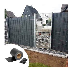 Installation facile 450gsm 19cm * 35m avec 20 clips bande PVC écran clôture ruban pour la vie privée jardin clôture décoration - Product Image 1