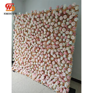 SMOOTH Wholesale Roll up Artificial Flower <b>Wall</b> Background for Wedding <b>Party</b> <b>Decoration</b> Flower 3d <b>Wall</b> - Product Image 2