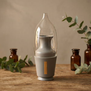 Quemador de incienso árabe con cúpula de cristal, Mabkhara, soporte para incienso, lámpara moderna para perfume árabe Oud - Product Image 1