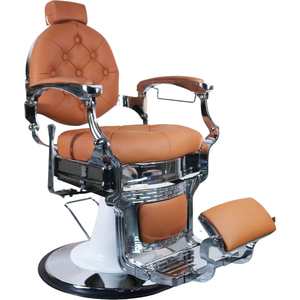 Fauteuil de Barbier Vintage Européen Rotatif, Chaise de Coiffure Professionnelle pour Salon, Chaise de Rasage pour Hommes - Product Image 1