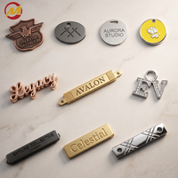 Étiquettes de vêtements écologiques, plaques d'identification métalliques personnalisées pour animaux de compagnie, gravées avec nom et ID, pour collier, bouteille, forme personnalisée, boutique