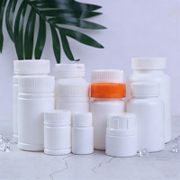 Bouteilles en plastique blanc pour pilules et médicaments HDPE 80g 100g 120g 150g 250g avec couvercle CRC